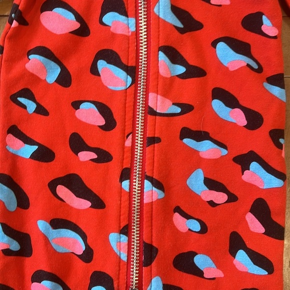 Romey loves Lulu red leopard zip front romper - Picture 2 of 5